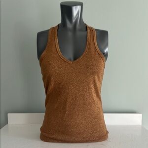 Gold racerback tank